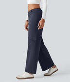 Pantalon tailleur thermique SoftlyZero™ Plush coupe droite taille mi-haute avec poches