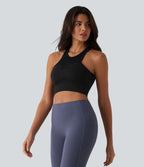 Brassière de sport yoga OneForm sans couture Flow maintien léger avec découpes et soutien-gorge intégré
