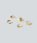 Lot de 5 bagues en alliage