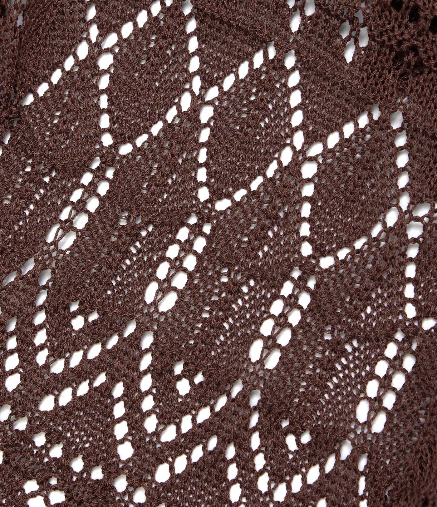 Robe mini moulante maille ajourée