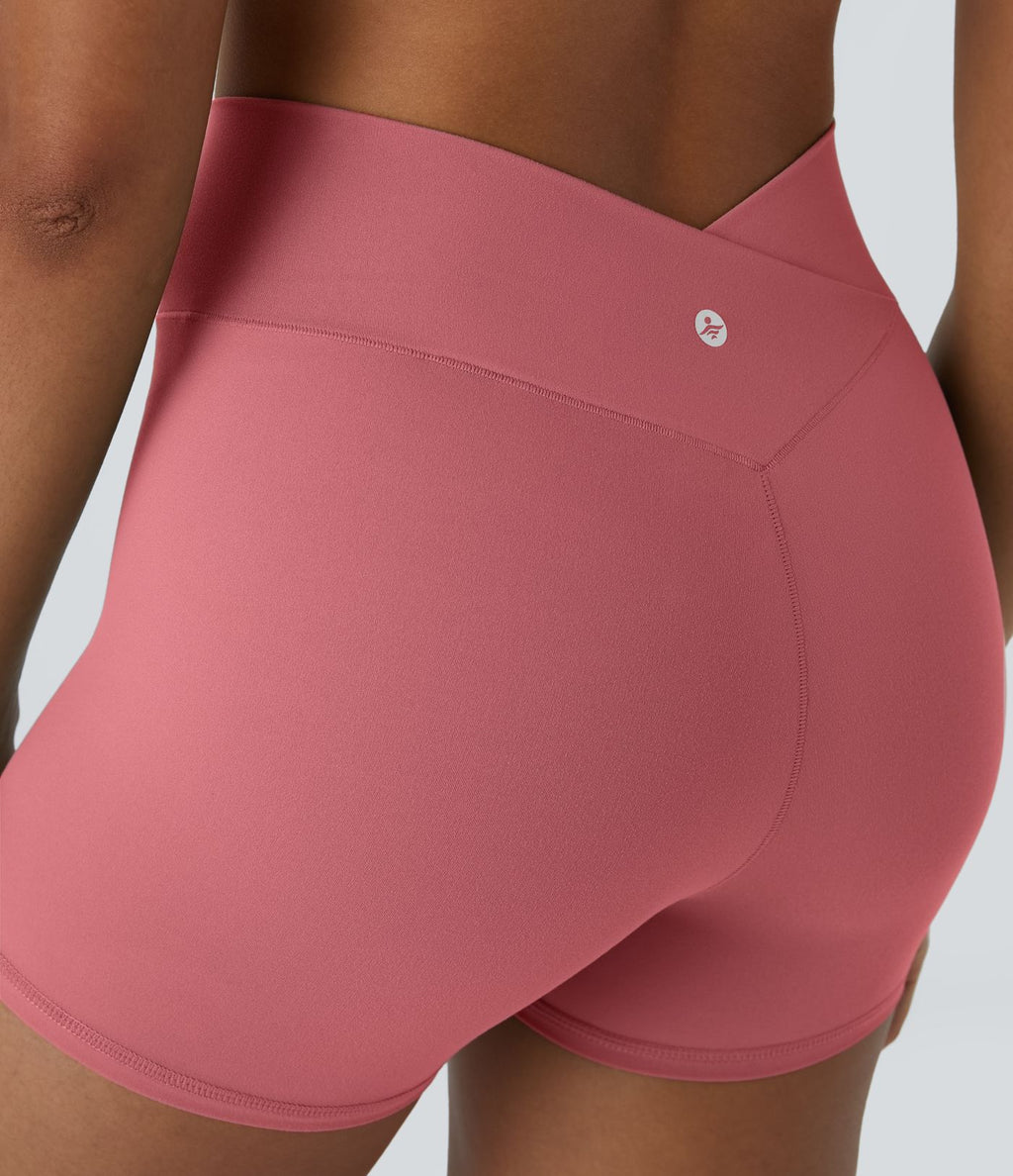 Softlyzero™ Short 7,5cm Biker Taille Haute Croisé Uni