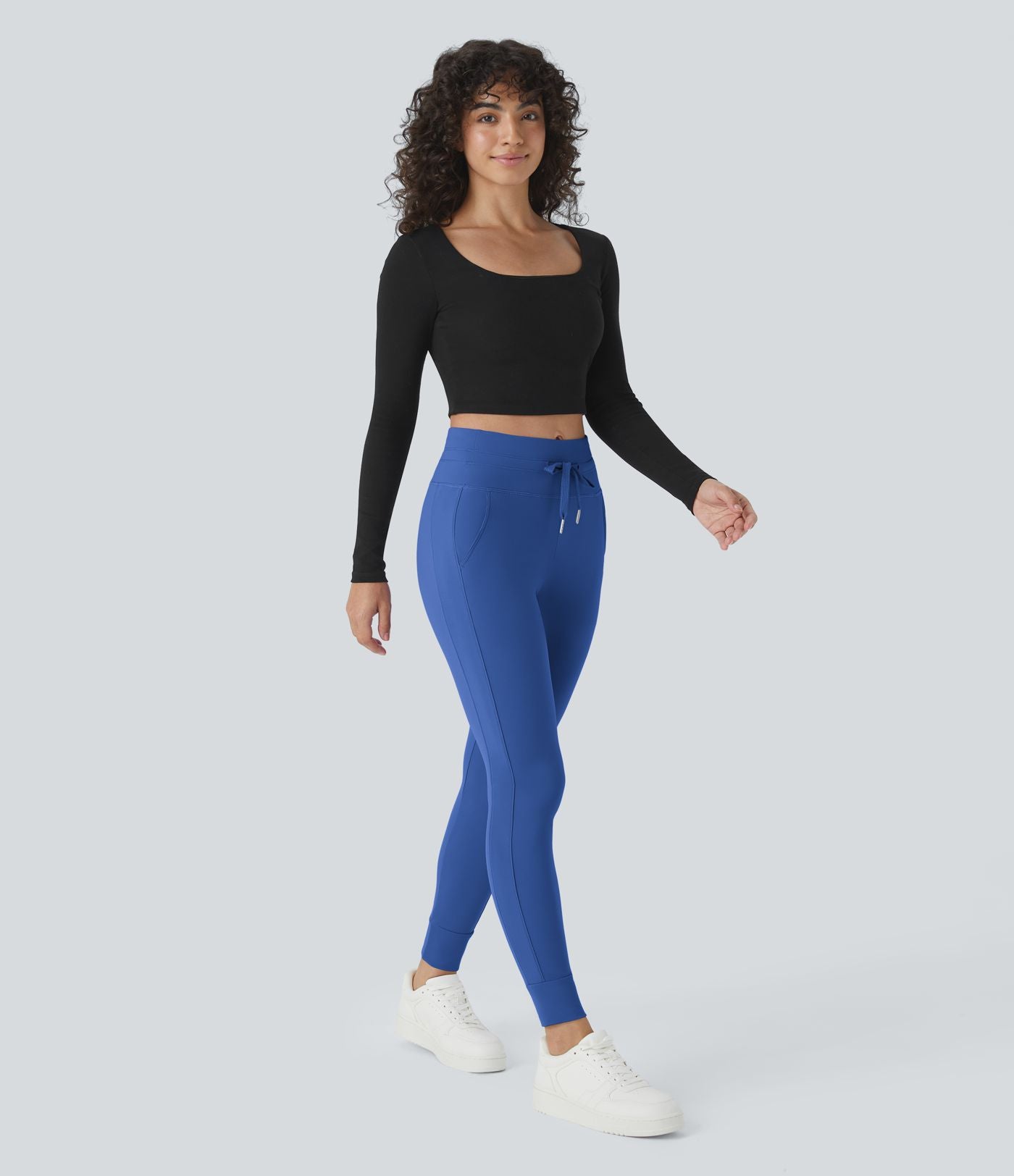 Jogging taille haute Softlyzero™ Plush avec cordon de serrage et poches latérales