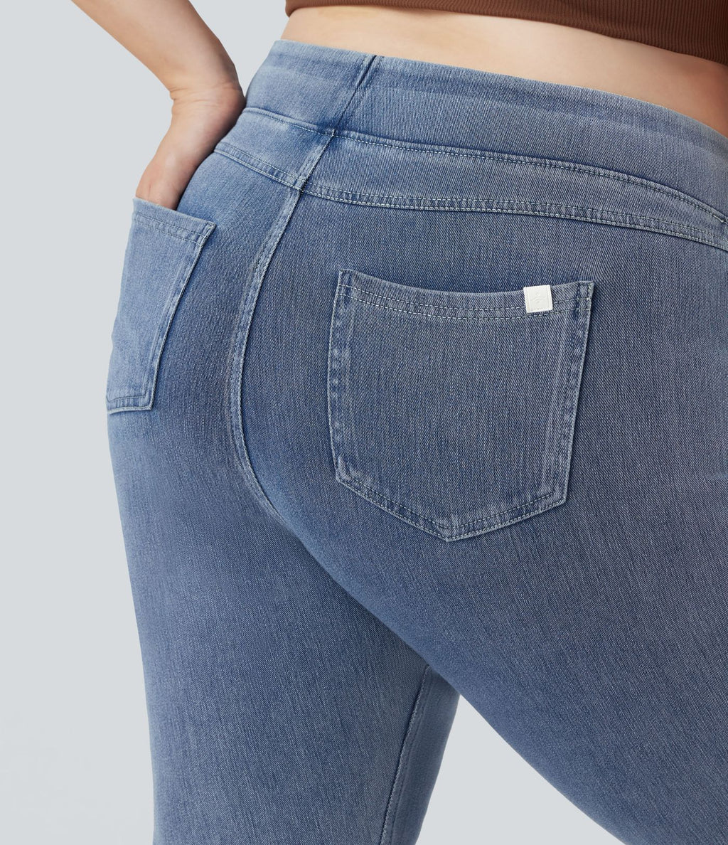 Halara Flex™ Jegging Casual Taille Haute Tricot Extensible Poche Latérale Arrière Grande Taille