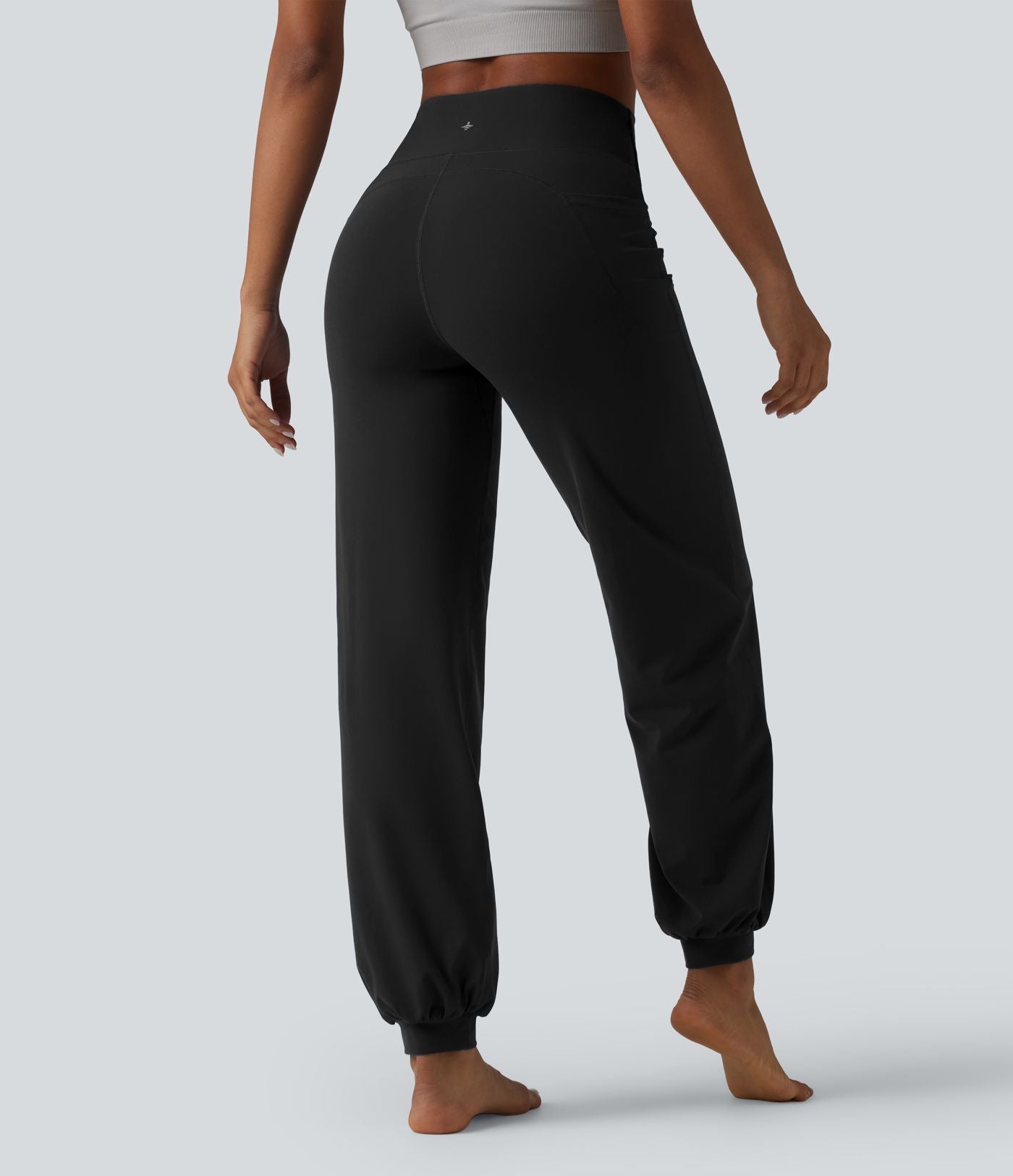 Jogging Halara Ultrasculpt™ taille haute gainant ventre plat avec poches