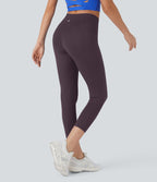 Softlyzero™ Legging Capri Unis Poches Croisées - UPF50+