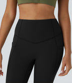 Legging 7/8 de yoga Softlyzero™ thermique taille haute avec poches latérales