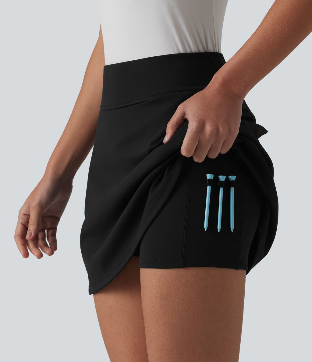Jupe mini de golf 2 en 1 DayStretch taille haute avec poches