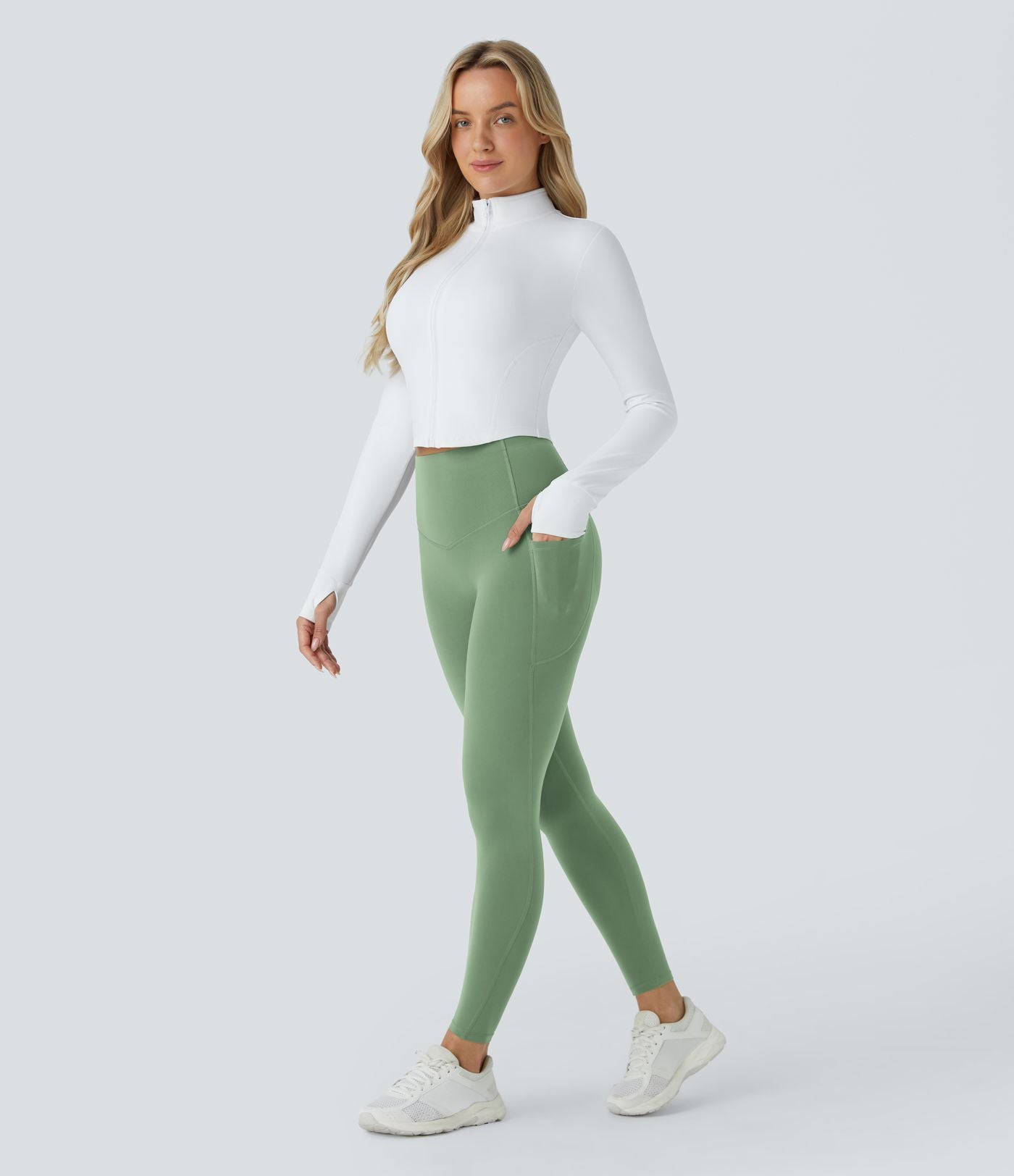 Legging d'entraînement gainant galbant taille haute avec poches Halara UltraSculpt™