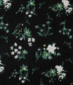 Robe trapèze mini col U sans manches à volants imprimé floral avec soutien-gorge intégré