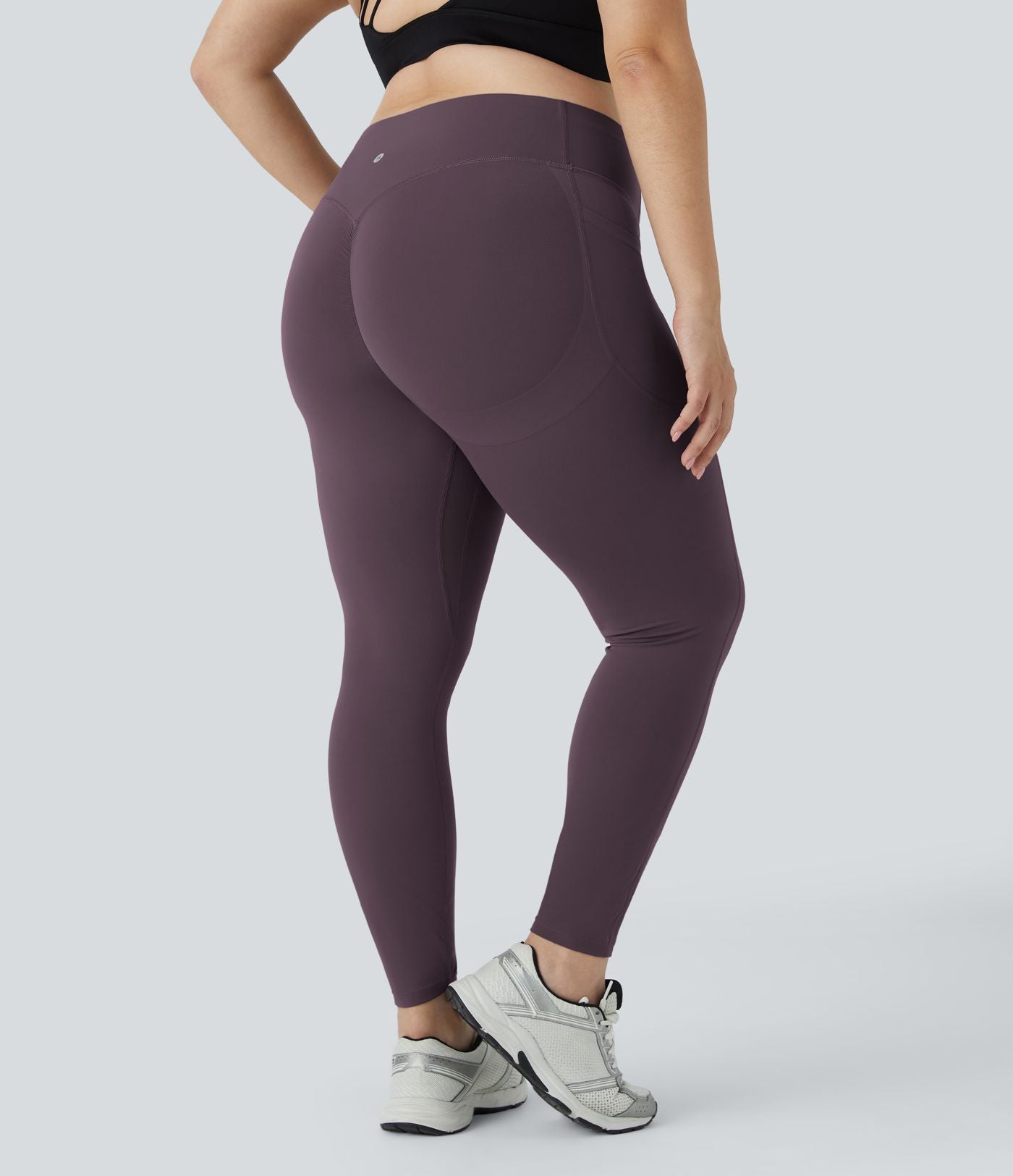 Legging d'entraînement gainant galbant taille haute grande taille avec effet scrunch et poches Halara UltraSculpt™