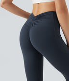 Short cycliste 7,5 cm de yoga gainant taille haute à blocs de couleurs et séchage rapide SoftlyZero™
