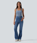 Halara Flex™ Jegging bootcut casual taille haute avec poches