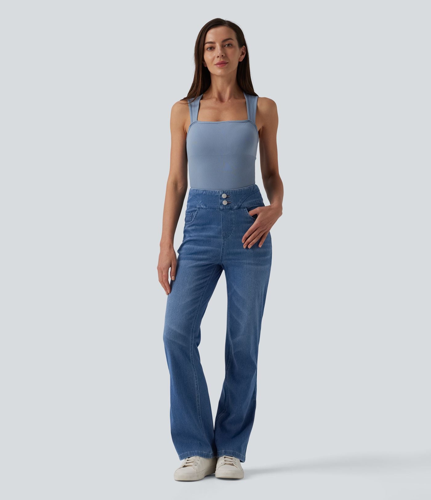Halara Flex™ Jegging bootcut casual taille haute avec poches