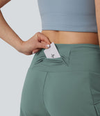 Short cargo yoga ample taille mi-haute avec poches