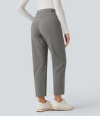 Pantalon tailleur fuselé 7/8 taille haute Halara Flex™ DayStretch avec poches