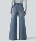 Halara Flex™ Denim Heat Jean large casual taille haute avec poches