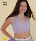 Brassière de sport training Halara X Smiley® Halara UltraSculpt™ maintien moyen col V dos nageur