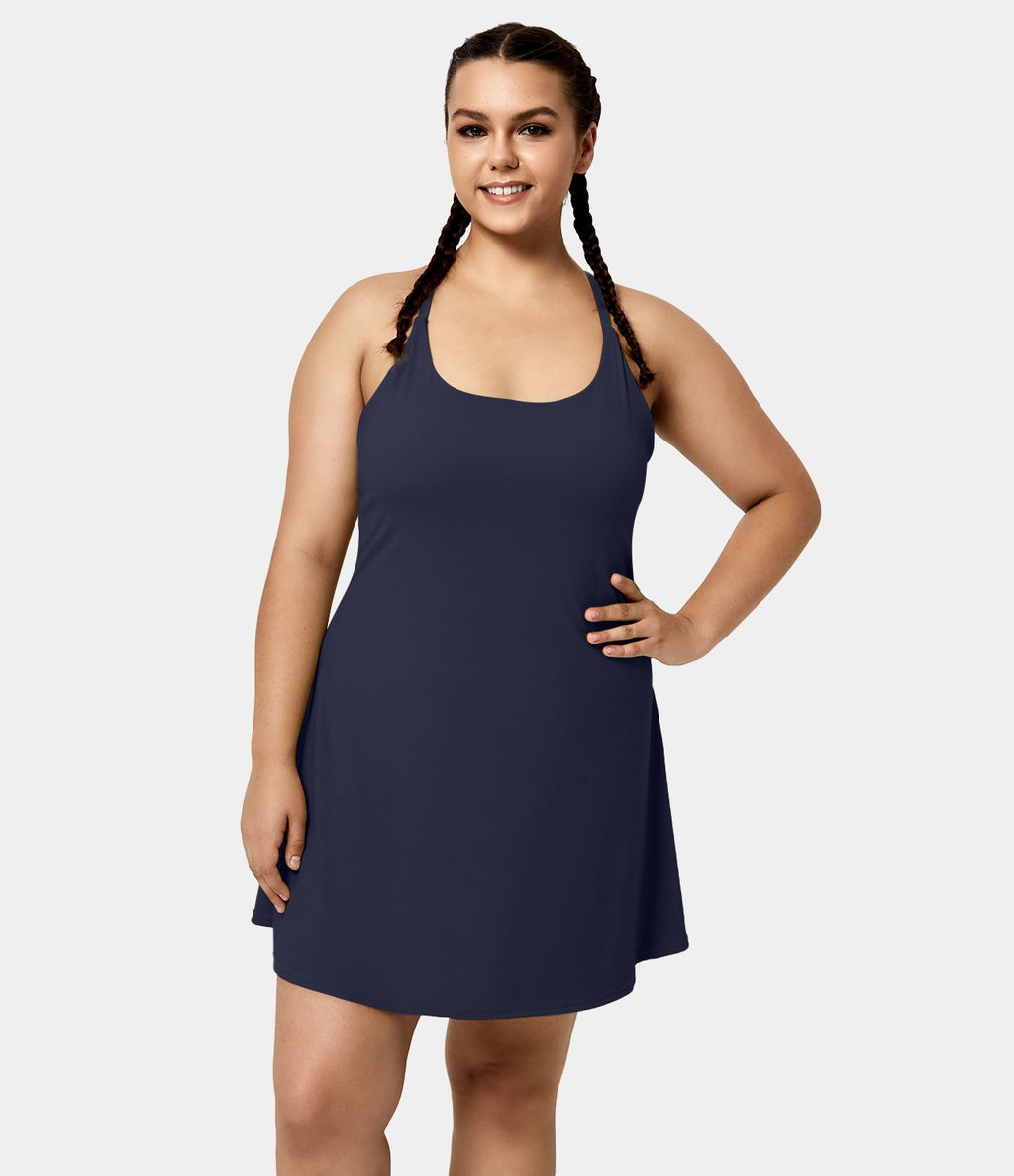 Softlyzero™ Airy Mini Everyday Robe-Euphoria Air Aérée 2 En 1 Dos Nu Avec Poche Latérale Cool Touch Grande Taille