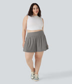 Short tailleur 2-en-1 Cool Touch yoga taille très haute Softlyzero™ Airy grande taille 17,5 cm avec poches