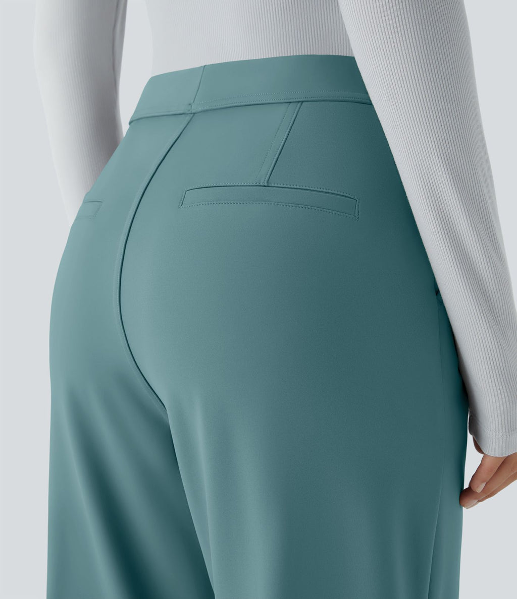 Pantalon tailleur évasé taille haute Halara Flex™ DayStretch avec poches