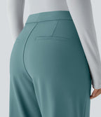 Pantalon tailleur évasé taille haute Halara Flex™ DayStretch avec poches