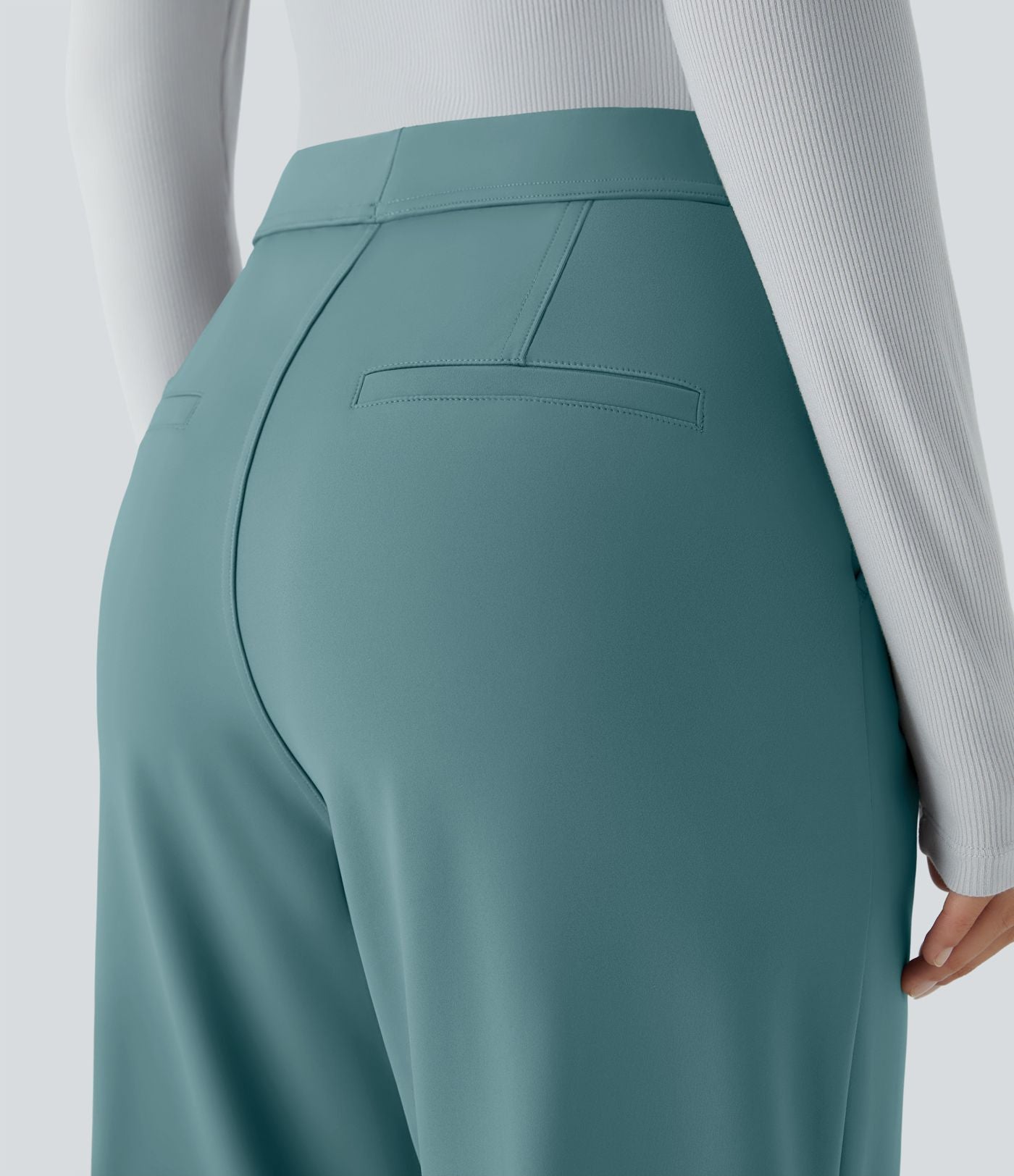 Pantalon tailleur évasé taille haute Halara Flex™ DayStretch avec poches
