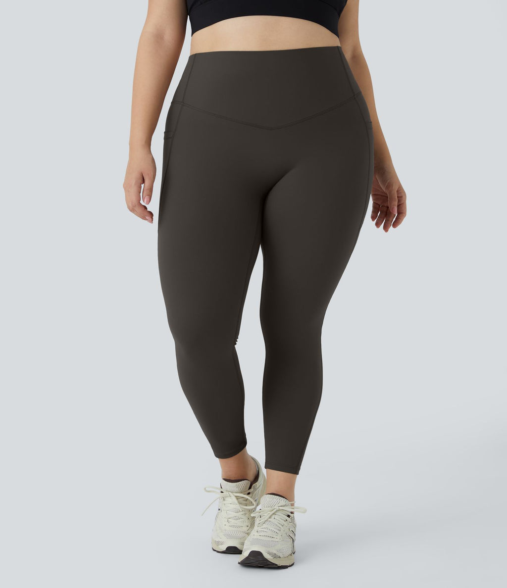 Legging d'entraînement gainant taille haute grande taille avec poches Halara UltraSculpt™