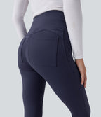 Patitoff™ 2.0 Pantalon casual évasé taille haute gainant anti-poils d'animaux avec poches