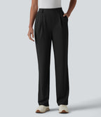 Pantalon de golf droit taille haute séchage rapide avec poches – UPF 40+