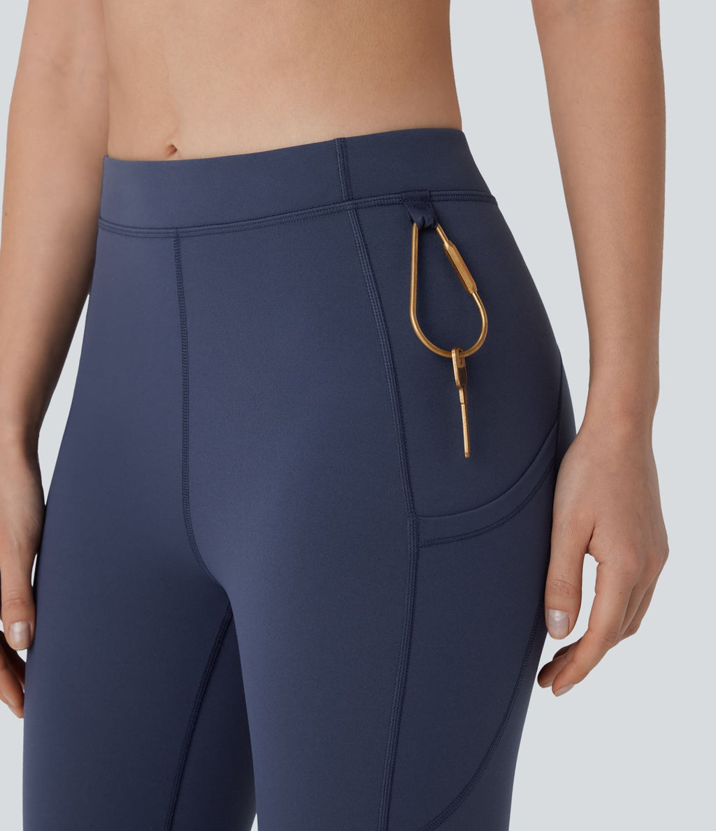Legging corsaire de randonnée à taille haute et poches latérales UltraSculpt™ Halara