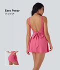 Robe active danse mini 2-en-1 Breezeful™ dos nu avec liens dos séchage rapide et poche latérale - Édition Easy Peasy