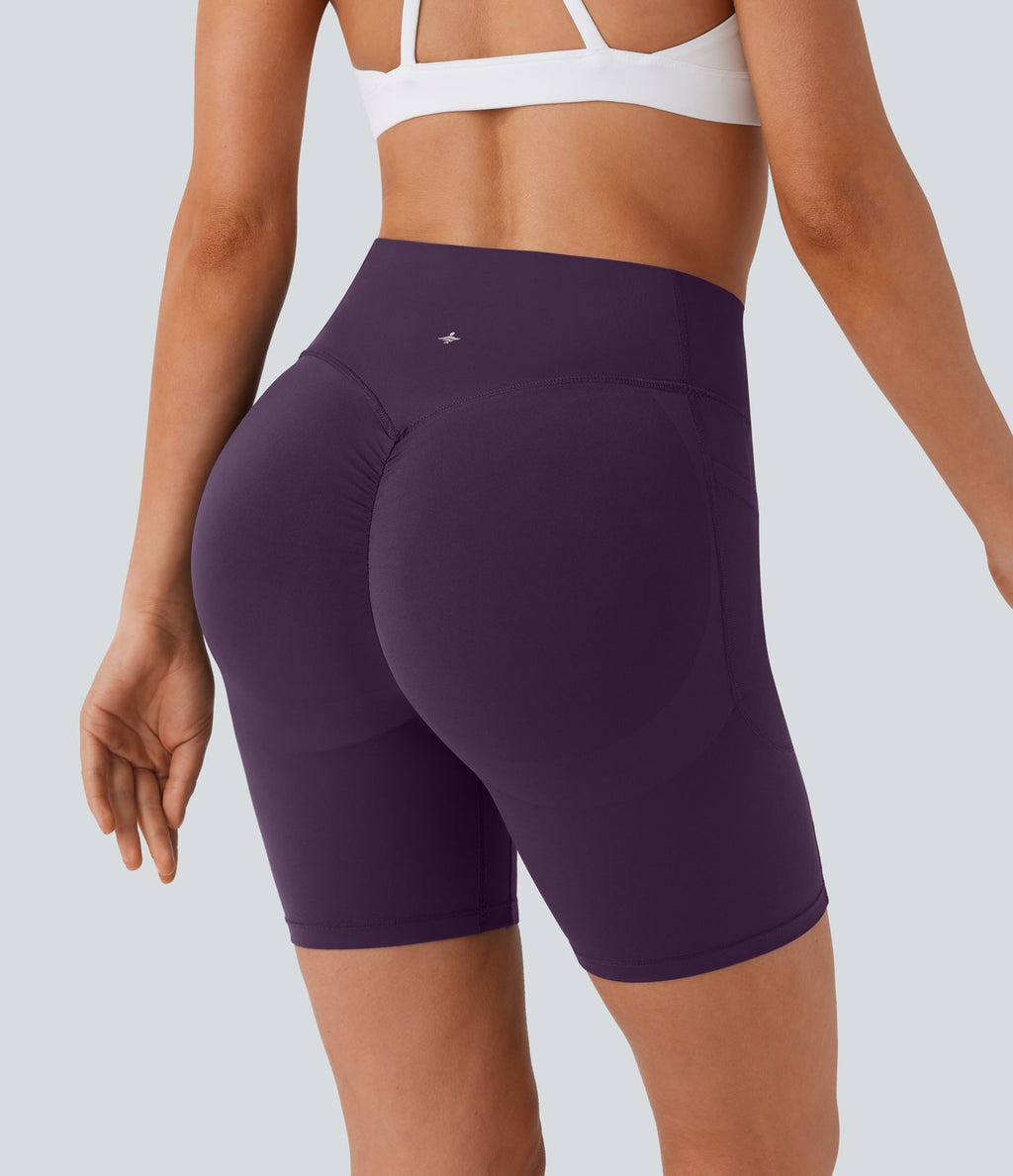 Legging de yoga gainant taille haute chiné à séchage rapide avec poches Halara UltraSculpt™