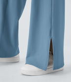 Pantalon yoga large croisé avec ourlet et poches DayStretch - Smile
