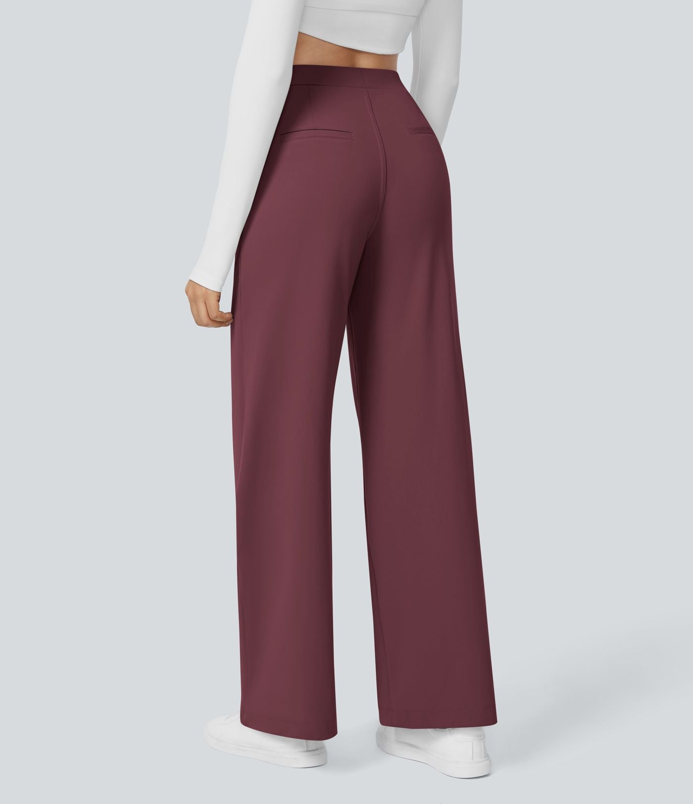 Pantalon tailleur Halara Flex™ DayStretch coupe droite taille haute avec poches