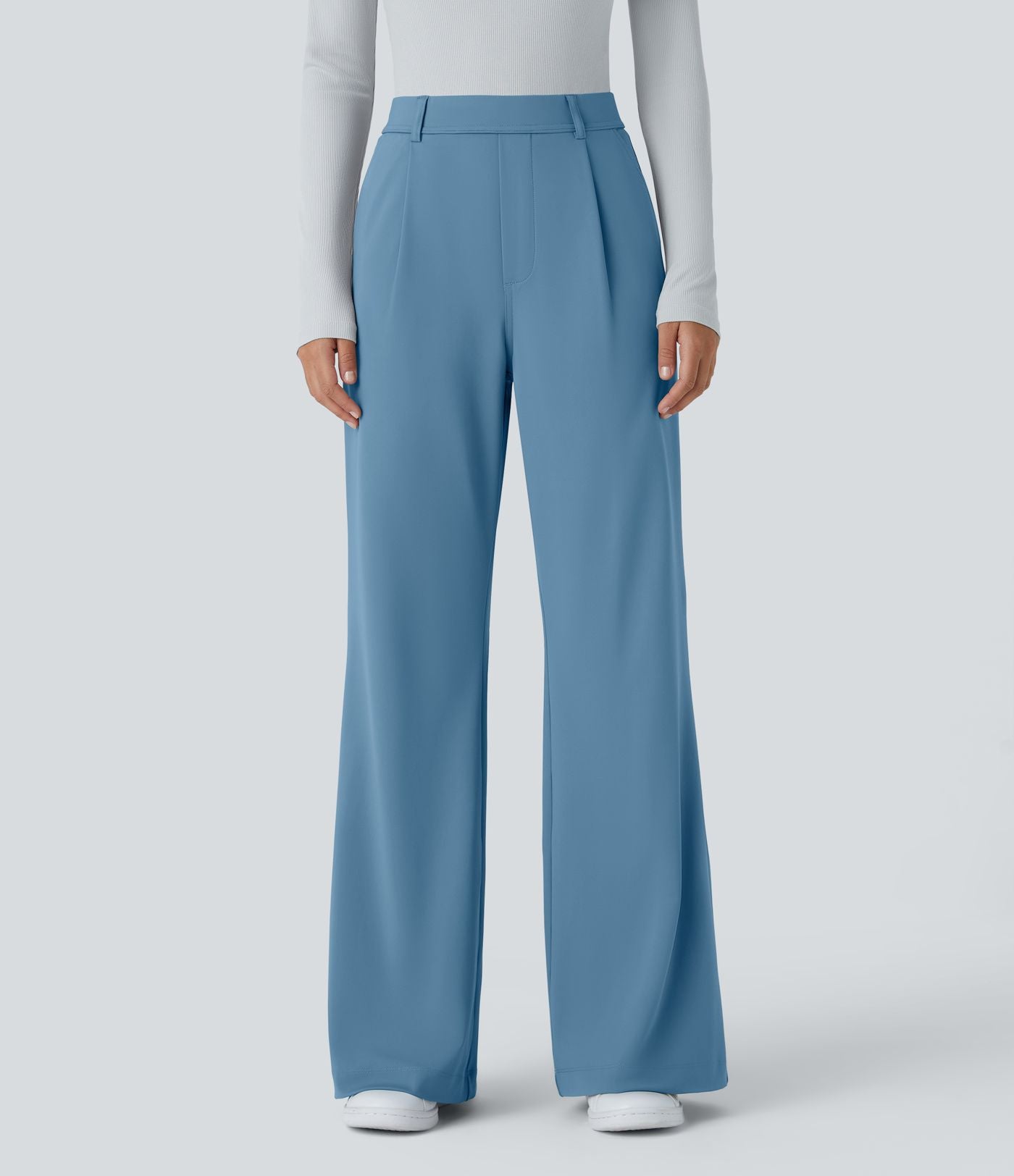 Pantalon tailleur évasé taille haute Halara Flex™ DayStretch avec poches