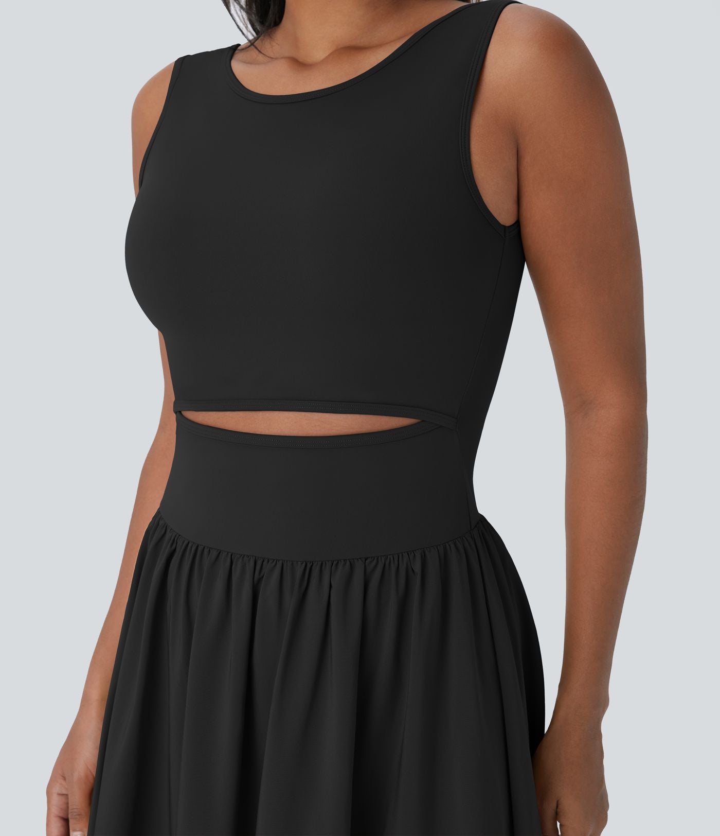 Robe longue décontractée sans manches Breezeful™ à découpes et séchage rapide - Se porte devant ou dos