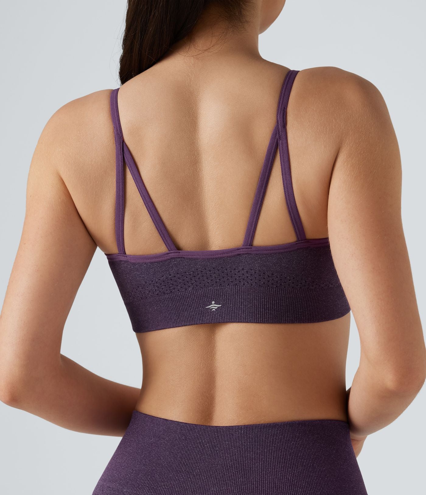 Brassière de sport yoga maintien léger col U sans couture OneForm Seamless Flow