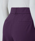 Pantalon tailleur Halara Flex™ fuselé uni, taille haute, avec poches