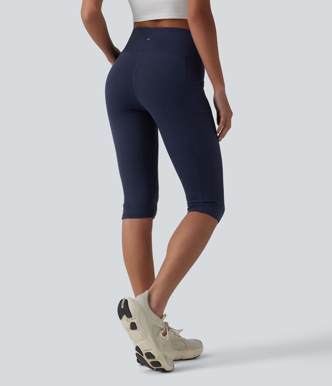 Legging de yoga corsaire SoftlyZero™ taille haute avec poches - UPF50+