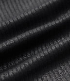Leggings de yoga taille haute en maille côtelée avec imprimé métallisé et poches