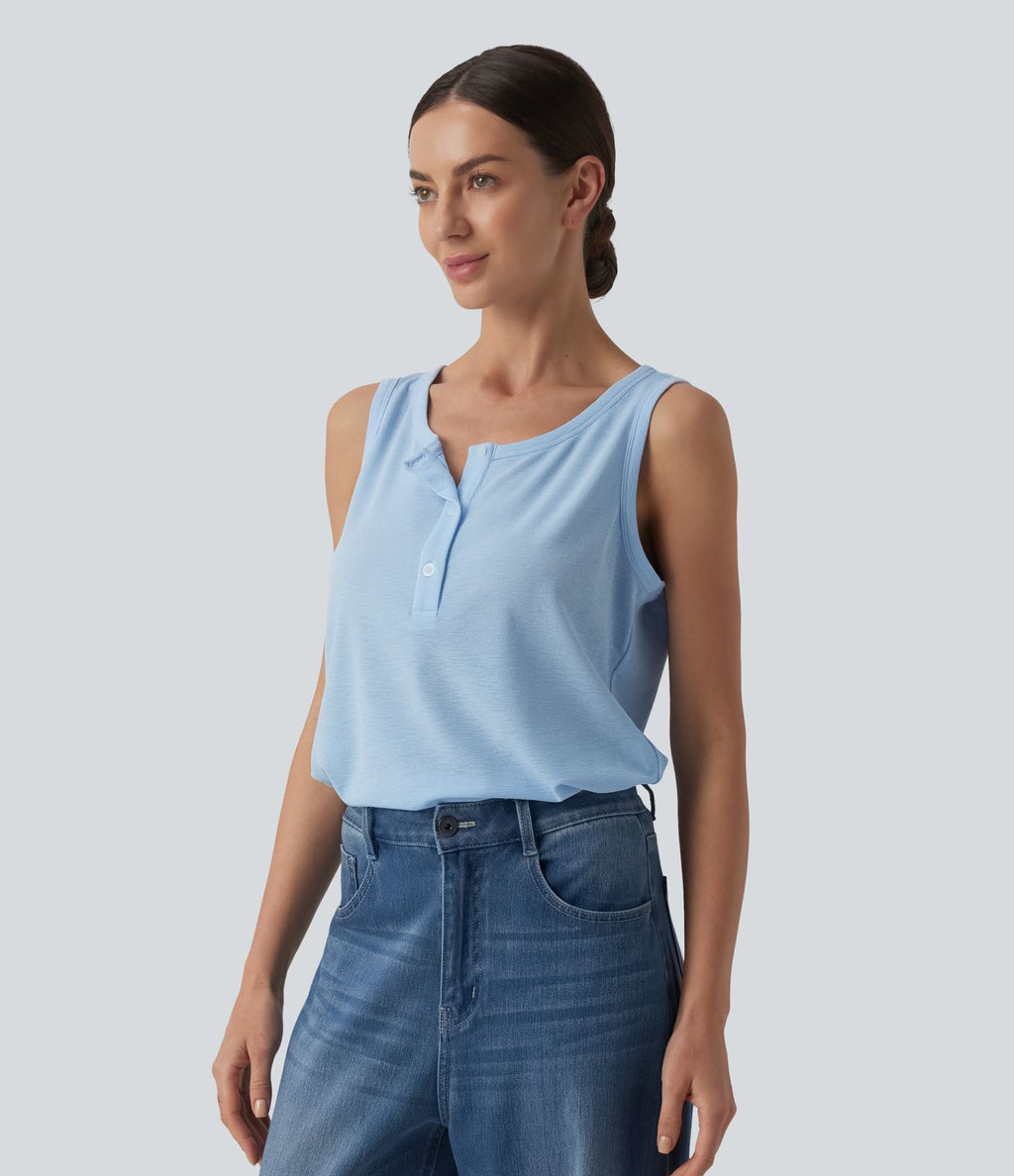 Débardeur casual Henley