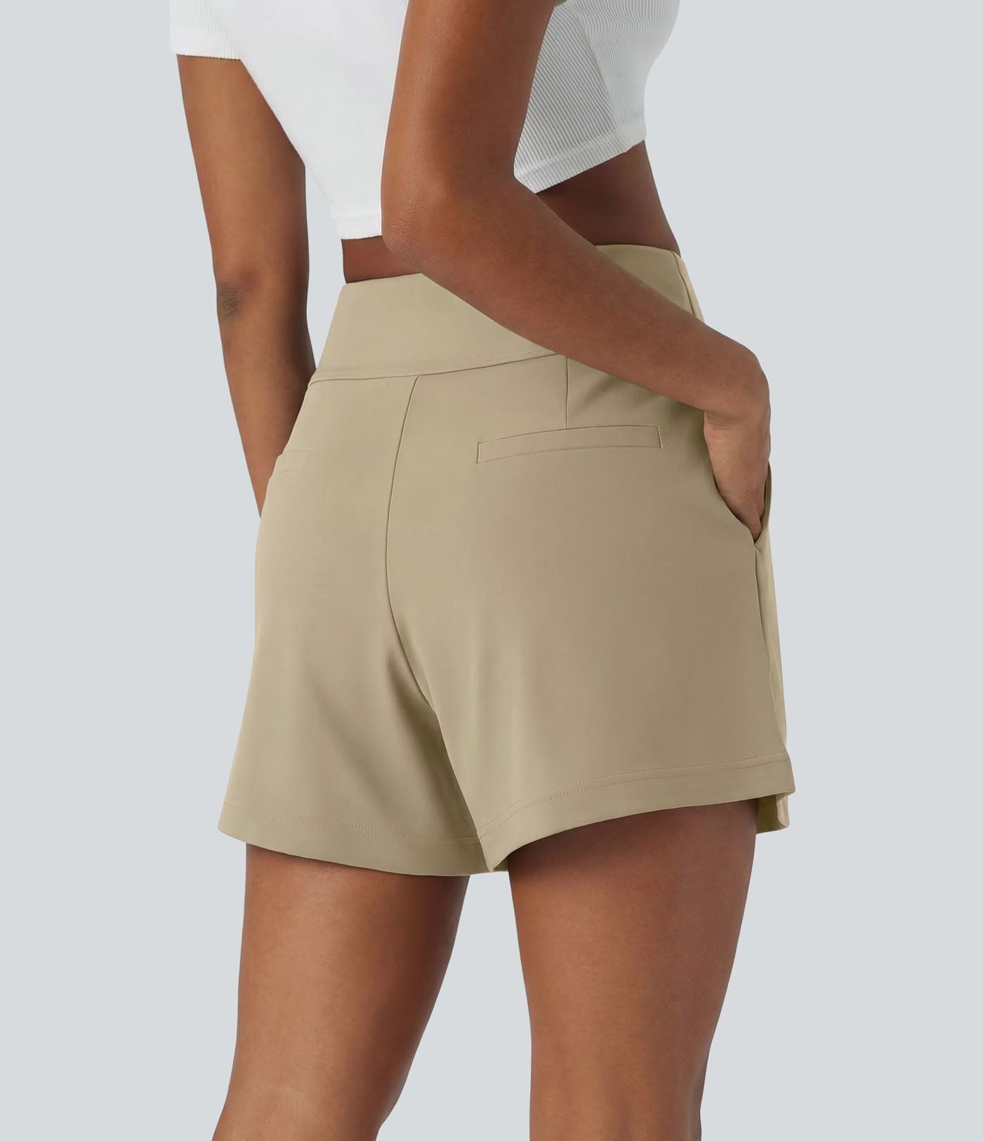 Short de travail large taille haute DayStretch avec poches