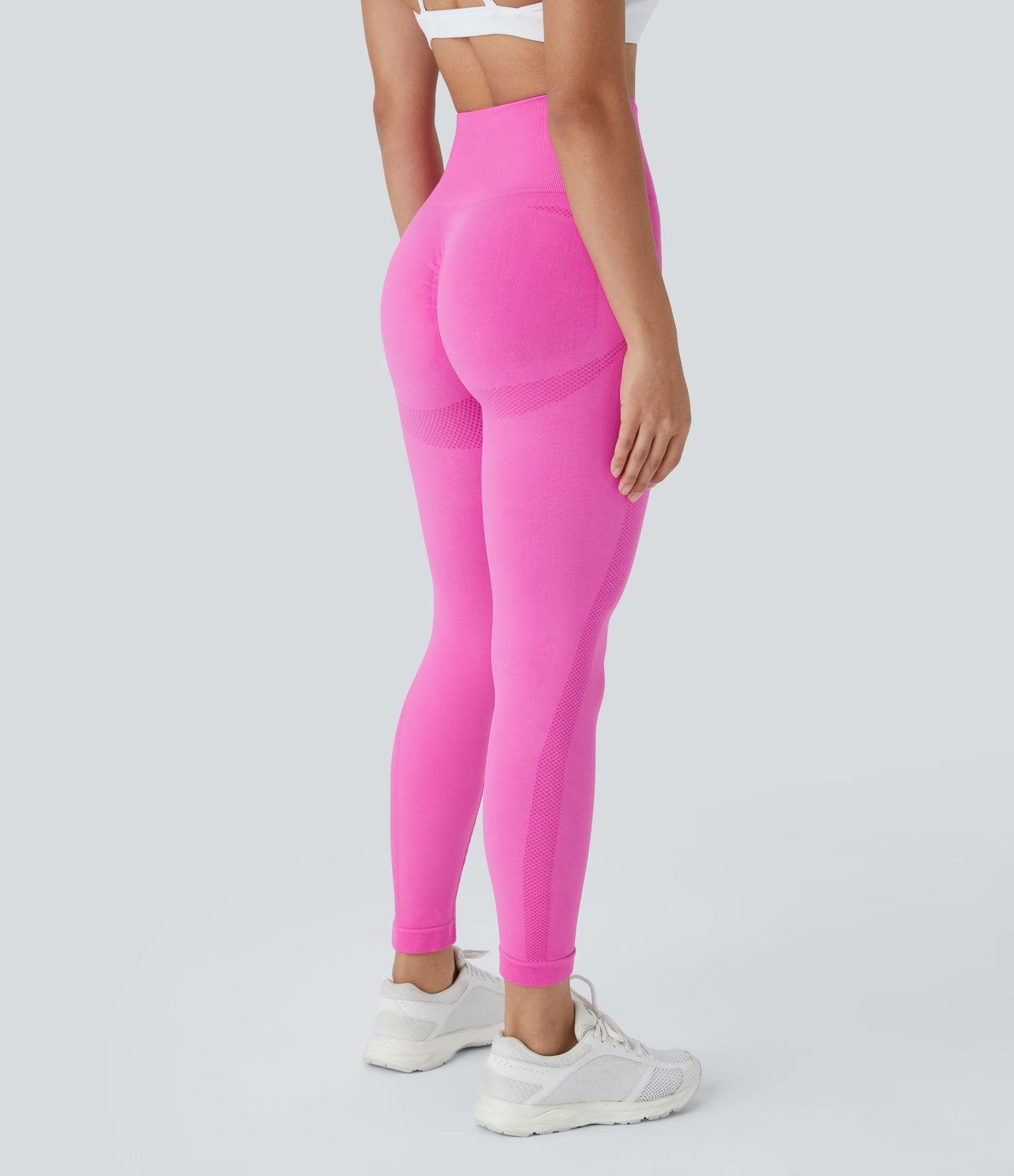 Legging yoga 7/8 taille haute froncé sans couture OneForm Seamless Flow