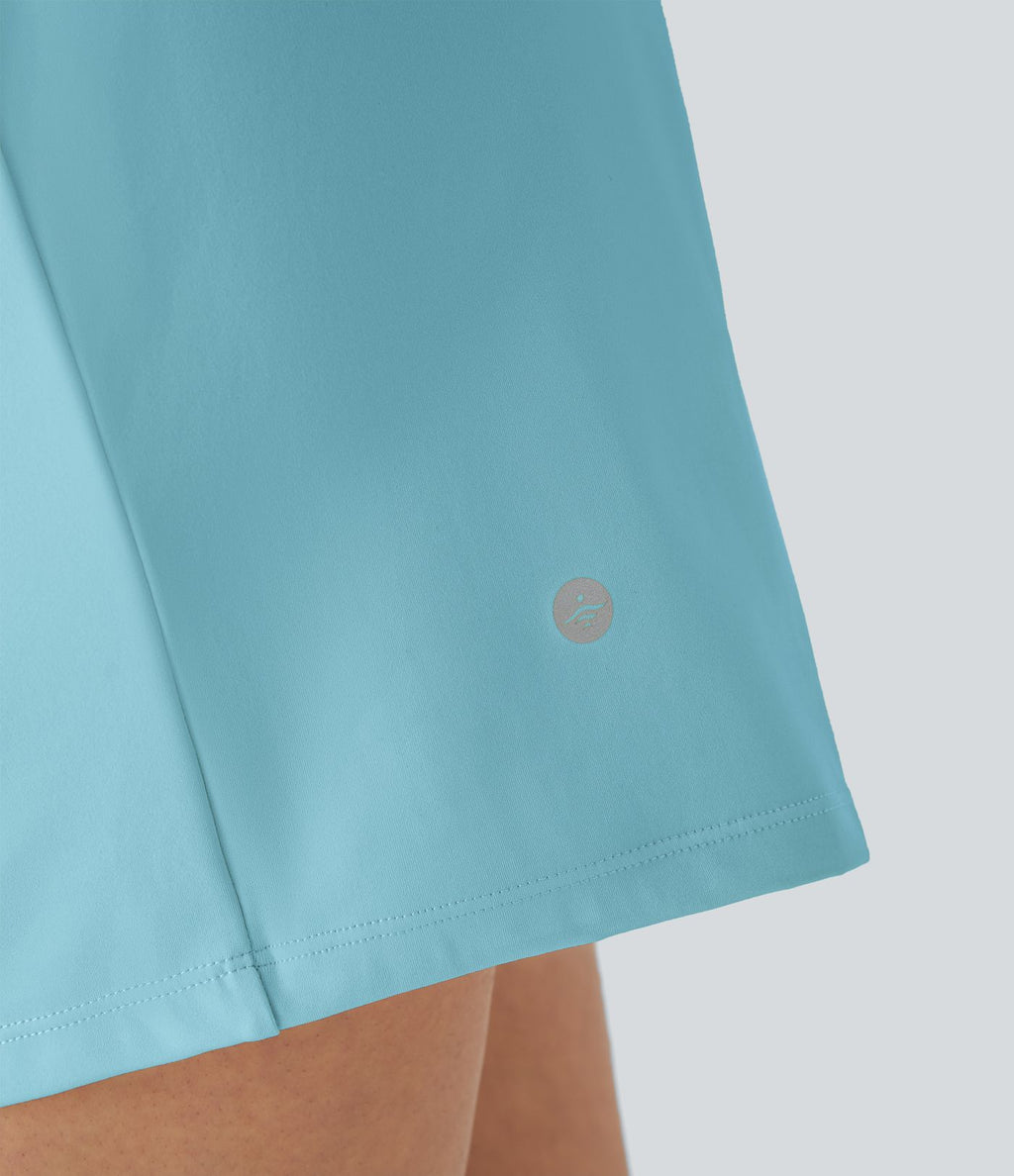 Short yoga 2-en-1 SoftlyZero™ Airy effet frais InstantCool taille très haute 12,5 cm avec poches, longueur allongée