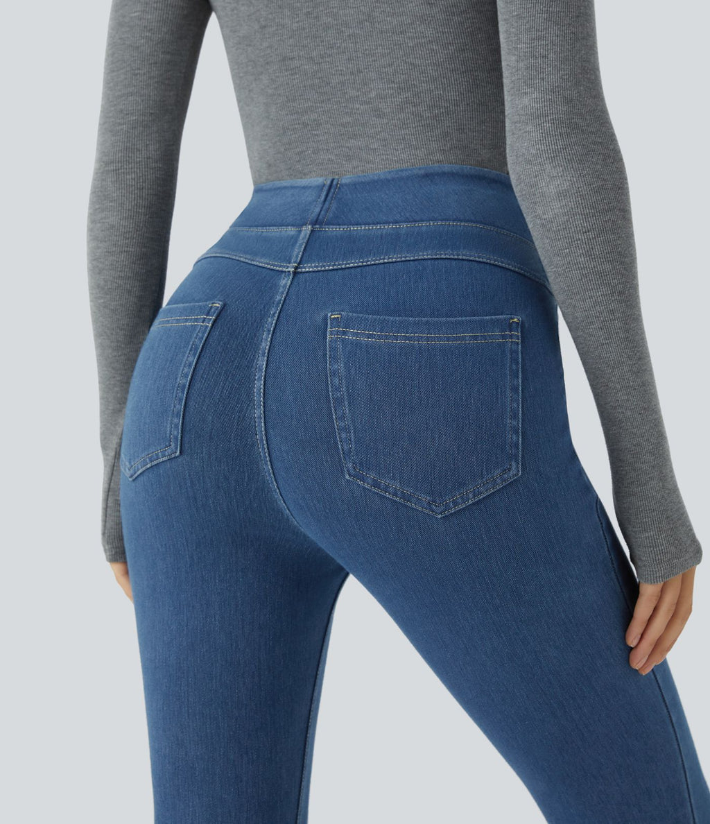 Halara Flex™ Jegging Casual Taille Haute Tricot Extensible Poche Latérale Arrière
