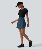 Jupe de golf courte 2-en-1 SoftlyZero™ Airy effet frais InstantCool taille ultra-haute gainant avec ourlet arrondi et poches