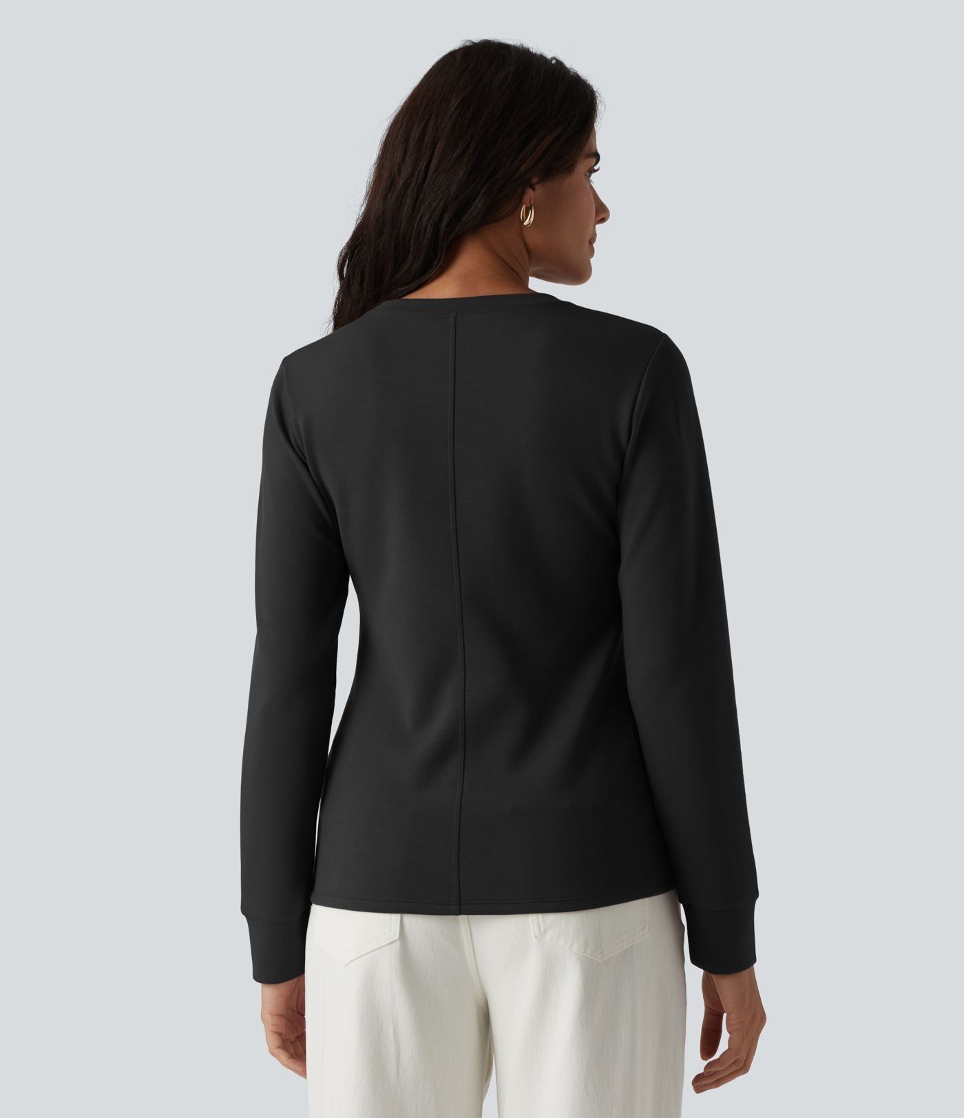 Sweat-shirt décontracté SpacerTek™ col rond manches longues