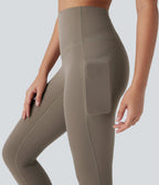 Pantalon de yoga à coupe bootcut gainant taille haute avec poches Halara UltraSculpt™