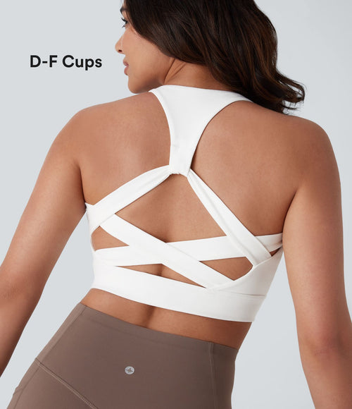Brassière yoga dos nageur maintien léger E-G