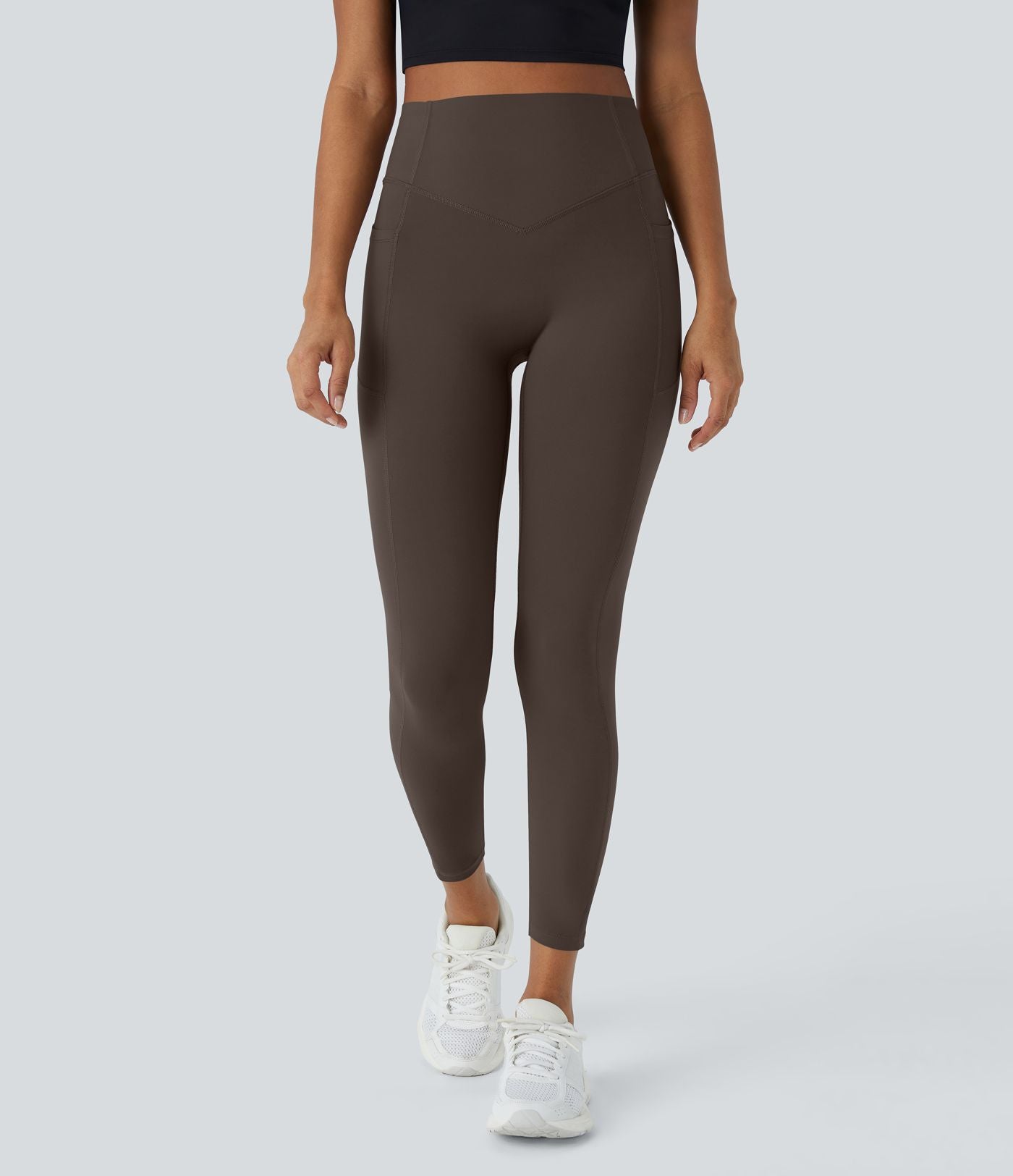 Legging d'entraînement gainant galbant taille haute avec effet scrunch et poches Halara UltraSculpt™